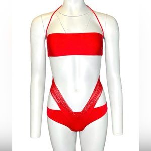 LA PERLA red swimsuit with jewel detail (new!)